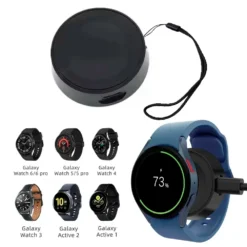 Wireless Watch Charger with Fast Charging Type C for Samsung Galaxy Watch 6/5 Classic Pro/4/3 Active/2