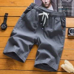 Men's Casual Shorts for Summer with Straight Fit and Beach-Ready Design