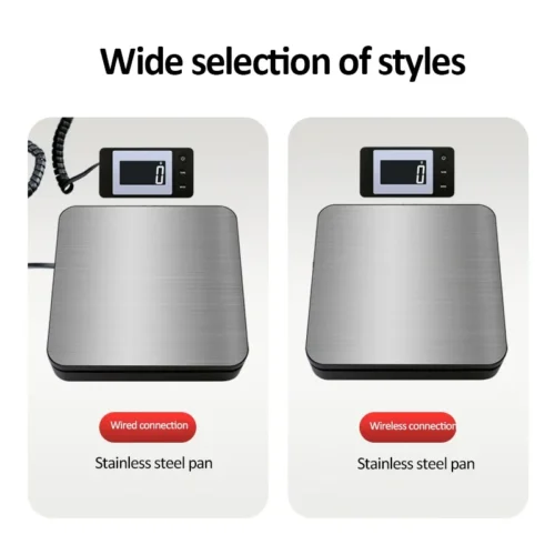 Alternative view of High-precision Digital Scale 50kg/2g Electronic Platform Scale Wired/Wireless Parcel Pet Express Weighing Scale with Backlight