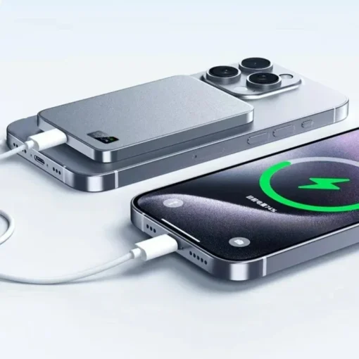 Magnetic Wireless Power Bank 10000mAh - Fast Charging for iPhone, Samsung, Huawei Users - Image 3