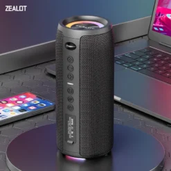 Zealot 40W Portable Bluetooth Speaker with 3D Stereo Bass, IPX5 Waterproof Rating