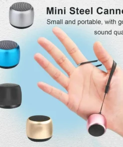 Mini Bluetooth Portable Speaker - Wireless Metal Subwoofer with Dual Pairing