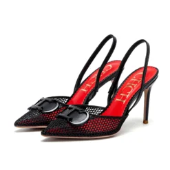 High Heels Sandals with Breathable Mesh and 9cm Heel Height for Women