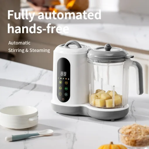 Baby Food Maker Multicooker with Electric Steamer and Blender Functionality for Parents - Image 3