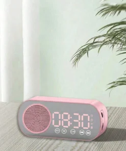 Bluetooth Speaker with Alarm Clock and Subwoofer - Mini Multi-functional Device