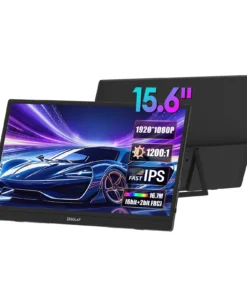 Zeuslap 15.6" FHD Portable Monitor - IPS Panel, USB-C, HDMI, Ideal for Phone, Laptop, PC, Nintendo Switch