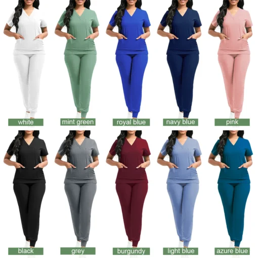 Scrubs Set for Veterinary and Dental Clinics, High-Quality Medical Nurse Uniform for Women - Image 3