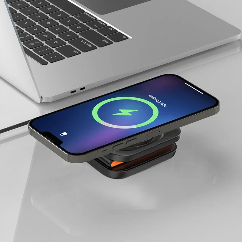 3-in-1 Foldable Magnetic Wireless Charging Station - Fast Charger for iPhone, Apple Watch, and AirPods - Image 6