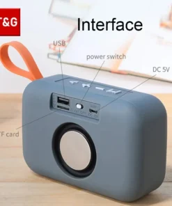 Alternative view of TG506 Portable Mini Bluetooth Wireless Soundbar - Waterproof HIFI Loudspeaker with TF Card & FM Radio Support