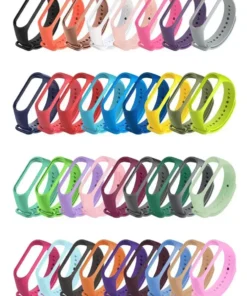 Alternative view of Watch Strap For Xiaomi Mi Band 7 6 5 4 3 Wristband Silicone Bracelet Wrist Straps MiBand 3/4 band5 band6 Smartwatch Accessories