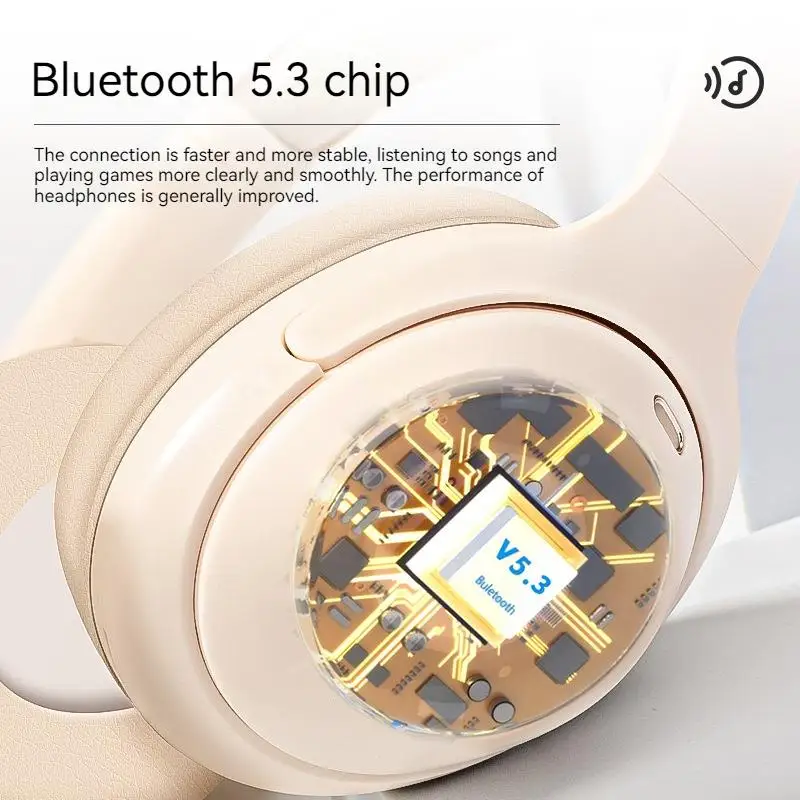 Wireless Bluetooth Over-Ear Gaming Headphones with Noise Reduction and HD Microphone - Image 5