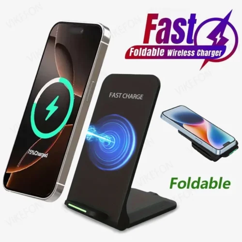 30W Wireless Charging Stand for iPhone and Samsung Phones - Fast Induction Charger Dock