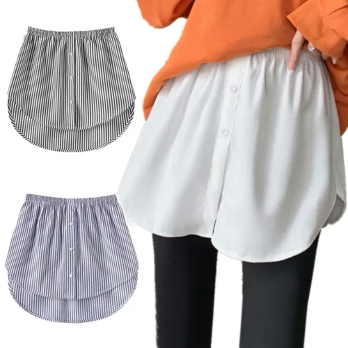 Women's Detachable Underskirt Blouse Hem Extender Mini Skirt - 6 Sizes Available