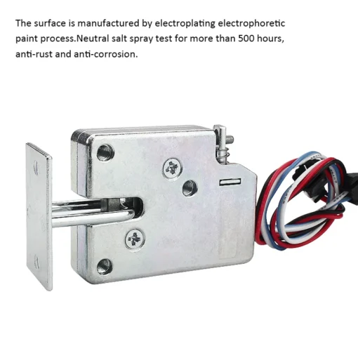 Electric Lock - Mini Solenoid Drawer Lock with Multiple Voltage Options for Cabinets - Image 3