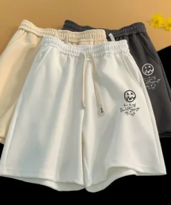 M-8XL Oversized Shorts Men Thin Casual Wide Leg Shorts Versatile Trend Loose Oversized Sports Shorts for Men