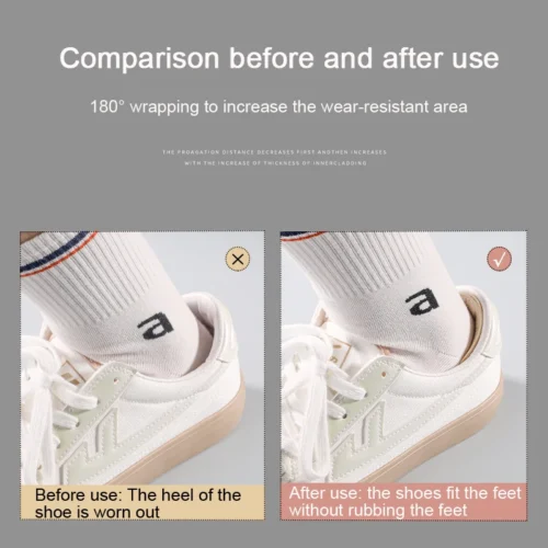 Alternative view of Heel Stickers Heel Protectors Sneaker Shrinking Size Insoles Anti-wear Feet Shoe Pads Adjust Size High Heel Cushion Inserts