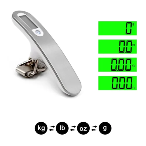 Alternative view of LCD Digital Luggage Scale 50kg X 10g Portable Electronic Scale Weight Balance Suitcase Travel Bag Hanging Steelyard Hook Scale