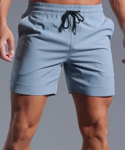 Summer Running Shorts Men Sportswear Elastic Quick Dry Workout Training Male Short Pants Clothing Gym Fitness Sport Shorts Men