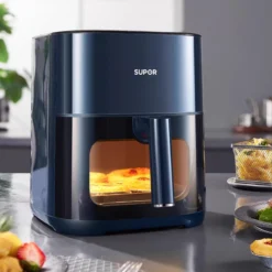 Glass Visual Air Fryer with 6L Capacity and Multifunctional Features for Health-Conscious Cooks