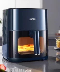 Glass Visual Air Fryer, 6L Multifunctional Electric Fryer