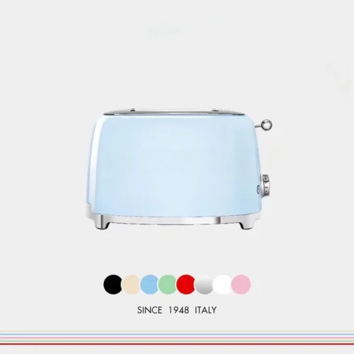 Alternative view of 2-Slice Toaster Stainless Steel Italian Retro Design Kitchen Appliance Bread Toast Maker
