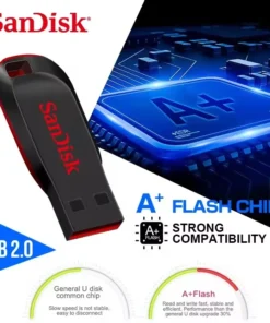 Alternative view of SanDisk USB Flash Drive - 16GB to 128GB, USB 2.0, Compact Memory Stick for Desktop and Laptop