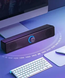 Alternative view of 4D Bluetooth Surround Soundbar with Subwoofer for Home Theater and TV - Strong Bass, Wired Stereo