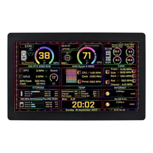 Alternative view of 7-Inch Portable USB-C IPS LCD Monitor - 1024x600 Resolution, Desktop Extended Mode Support
