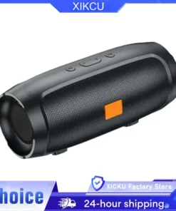 XIKCU Portable Bluetooth Dual Speaker - Stereo Sound, FM Radio, USB Playback