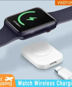 VIKEFON Magnetic Wireless Fast Charger for Apple Watch series 9 8 7 6 SE Type C For iPhone convert Charger for iWatch Series 6 5