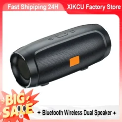 Portable Bluetooth Speaker with Stereo Sound and Subwoofer for Outdoor Use