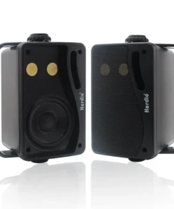 Herdio 3.5'' Waterproof Outdoor Speakers - 200W 3-Way Wall Mount for Patio and Marine Use