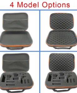 Alternative view of EVA Canvas Storage Box With DIY Sponge Travel Case Zipper Bag For Outdoor Tool Earphone Drone Hard Drive Storage Accessories