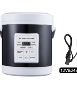 12V/24V Mini Car Electric Cooker, 1.6L Food Steamer and Warmer