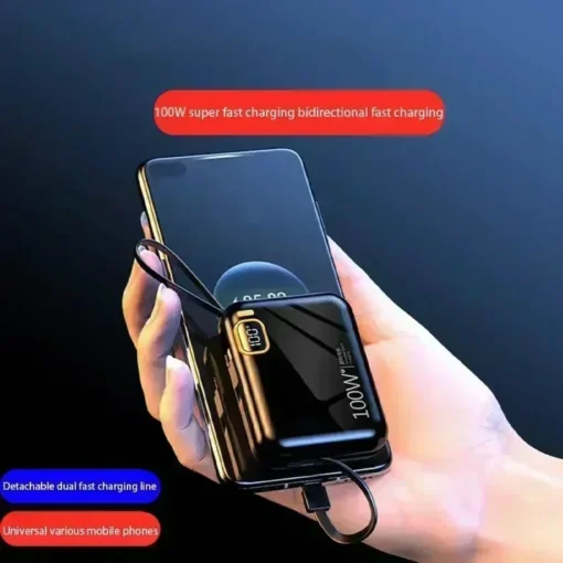 50000mAh Portable Power Bank with PD 100W Fast Charging for iPhone, Xiaomi, Samsung - Image 4