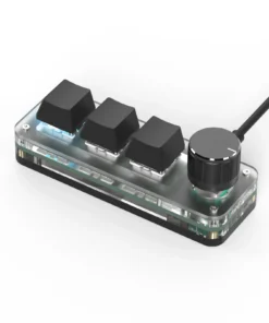 Macropad Macro Programming Keyboard RGB Mini Hot Swap Gaming Custom Knob Keypads Red Switch 3 Keys Knob For Photoshop Multimedia