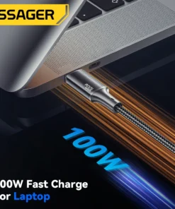 Alternative view of Essager PD 100W Type C to C Cable USB Type-C 5A Fast Charging Mobile Phone Cable For MacBook iPad Oneplus Xiaomi iPhone 15 Cable