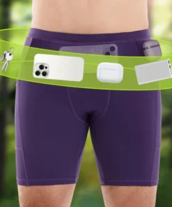 Alternative view of (Mul-Pockets Compression Shorts 3.0)Men Marathon Running Shorts Quick Dry Exercise Training Jogging Cycling Fitness Tight Shorts