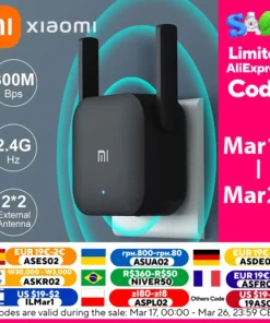 Xiaomi Repeater WiFi Pro Mi Amplifier Network Expander Router Power Extender Roteador 300M 2.4G 2 Antenna for Router Home Office