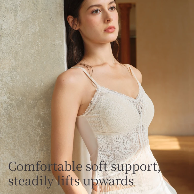 SUJIIN Sexy Lace Camisole Tank Tops Women 2025 Summer Sleeveless Beautiful Back Top Lady Simple Casual Tees Woman Clothing XD001 - Image 4