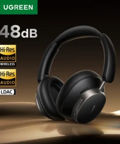 UGREEN Studio Pro Wireless Headphones - Over-Ear, 48dB Active Noise Cancellation, Hi-Res Audio, 120h Playtime