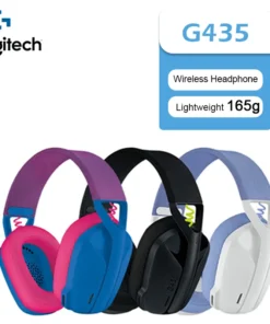 Logitech G435 LIGHTSPEED Wireless Gamer Headset USB Bluetooth/2.4 G Connection Built-in Microphone Gaming Headphone for PC/PS