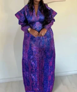 Traditional African Women's Maxi Dress - Dashiki & Ankara Kaftan