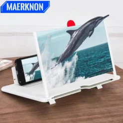 12 Inch Phone Screen Magnifier with 3D Effect for Enhanced Video Viewing