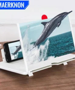 12 Inch Phone Large Screen Amplifier 3D Magnifying Glass Holder HD Portable Mobile Phone Screen Video Magnifier Screen Bracket