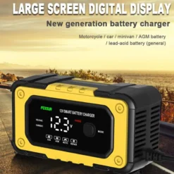 Portable Battery Jumper Starter with LCD Screen for 12V Outdoor Roadside Assistance