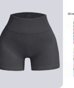 Women's High Waist Seamless Slim Fit Shorts for Gym and Yoga