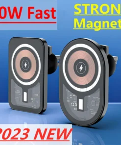 30W Magnetic Wireless Charger Car Air Vent Mount Phone Holder Stand Fast Charging Station For iPhone 12 13 14 Pro Max macsafe
