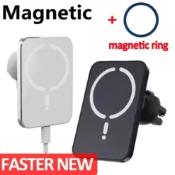 Magnetic Wireless Car Charger with Air Vent Clip for MagSafe iPhones, 30W Power Output