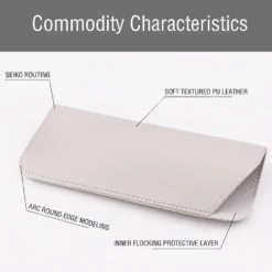 Alternative view of Portable Eyeglasses Case with Fashionable Design for Ladies Travel Storage